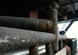 江河公司為彭莊煤礦提供耐磨管焊接技術服務